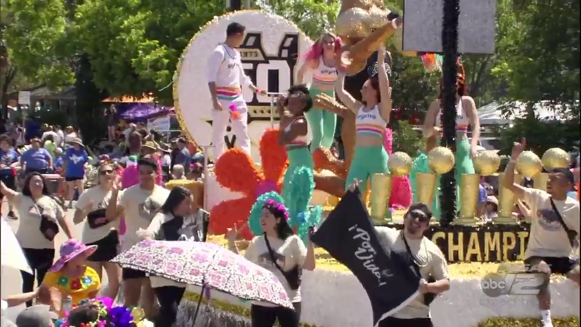 WATCH: Float cam at the 2024 Battle of Flowers Parade